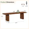 Banco de entrada de madera maciza, 160 cm, banco de pie Vista previa de la imagen del producto 2