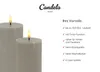 Candela Lights LED Kerzen 2er Set Ø7,5x15cm taupe rustic Produktbild-Vorschau 2