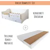 Kinderbett Jugendbett 80x160 mit Matratze Rausfallschutz & Produktbild-Vorschau 10