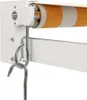 vidaXL Markise Einziehbar Gelb und Weiß 5x3 m Stoff und Produktbild-Vorschau 9