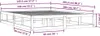 vidaXL Massivholzbett 140x200 cm Produktbild-Vorschau 8