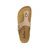 Beliana Damen Pantoletten/ Zehentrenner Taupe Rauleder Produktbild-Vorschau 6