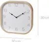 Quadratische Wanduhr aus Holz weiß 30cm Produktbild-Vorschau 21