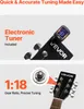 VEVOR Cutway Akustická gitara, 41 palcov, 6-strunová čierna Náhľad obrázku produktu 4