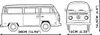 Cobi Volkswagen T2b Bus hellblau/weiss Maßstab 1 12 Produktbild-Vorschau 7