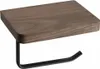 SKA portarotolo con ripiano 15x10x12cm, nero opaco/noce Anteprima dell’immagine prodotto 1