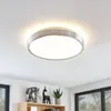 Lindby LED-Deckenlampe Emelie, Ø 42 cm, alufarben, Metall Produktbild-Vorschau 3