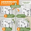 KESSER® Balkonfächer klappbar mit Wandhalterung | 140x140cm Produktbild-Vorschau 3