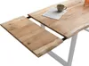 Esstisch mit Ansteckplatten 180(280)x90 cm Baumkante Akazie Produktbild-Vorschau 5