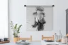 MuchoWow® Wandteppich Wandbehang Rosen - Blumen - Bleistift Produktbild-Vorschau 2