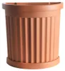 Vaso Bama Roma Terracotta con Sottovaso 52x27x49 cm Anteprima dell’immagine prodotto 2