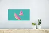 MuchoWow® Poster Melone - Aquarell - Blau 40x20 cm - Poster Produktbild-Vorschau 5