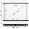 Duronic BPS40 4:3 Projektor-Leinwand, Beamer-Leinwand 40 Produktbild-Vorschau 2