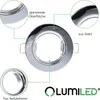LUMILED 6x Einbaustrahler feste flach Spots für LED oder Produktbild-Vorschau 3
