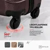 Devillo® Kofferset 4tlg. S-M-L-XL, Terrabraun - Trolley Produktbild-Vorschau 7