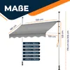 KESSER® Klemmmarkise mit Handkurbel Balkon, Balkonmarkise Produktbild-Vorschau 5