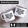 Huuraa Emaille Tasse Gut das mich keiner denken hört 300ml Produktbild-Vorschau 2