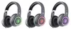 Three pairs of gray over-ear headphones with illuminated earcups are displayed side-by-side against a white background. Náhľad obrázku produktu