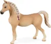 A tan horse figurine with a braided mane and tail, standing on a white background. Anteprima dell’immagine prodotto