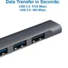 MMOBIEL Ultraflacher 4-Port USB Typ-C zu USB 3.0 Daten Hub Produktbild-Vorschau 5