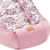 Roses & Smokey Pink Soft Velvet Babynest Kokon Comfort Produktbild-Vorschau 3