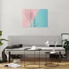 Bilder auf glas - Einteilig - Blatt Rosa Türkis - 70x50cm - Produktbild-Vorschau 6