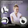 Ergonomiczne krzesło biurowe ML-Design, fioletowe, obrotowe Podgląd zdjęcia produktu 3