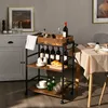 KOMFOTTEU Wózek do serwowania w stylu industrialnym, wózek Podgląd zdjęcia produktu 2