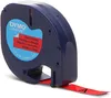 DYMO LetraTag étiquettes ruban 12 mm x 4 m plastique rouge Voir les images du produit 1