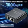 LAN Splitter 1 auf 2 Gigabit Ethernet Switch 2-Port Produktbild-Vorschau 2