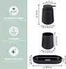 eluno Set d'accessoires pour la salle de bain TESERO 3pcs. Voir les images du produit 7
