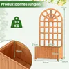 Jardinière COSTWAY avec treillis, jardinière d'extérieur Voir les images du produit 3