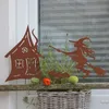 UNUS Deko Gartendeko Gartenstecker in Rost Haus, Hexe und Produktbild-Vorschau 2