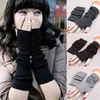 Damenmode Gestrickte Arm Fingerlose Lange Fissen Handgelenk Produktbild-Vorschau 3