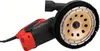 A concrete grinder with a diamond grinding wheel and brush attachment, shown against a white background. Produktbild-Vorschau