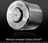 A close-up, angled view of a washing machine drum with text below. Produktbild-Vorschau