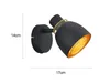 LED Wandstrahler innen, Metall Schwarz Drahtgitter Gold, Produktbild-Vorschau 3