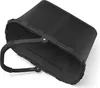 A black reisenthel carrybag mesh is shown from a top-down perspective against a white background. Voir les images du produit