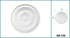 HEXIM Stuckrosette Styropor EPS weiß, Deckenrosette rund & Produktbild-Vorschau 2