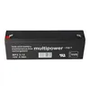 Akumulator kwasowo-ołowiowy Multipower MP2.3-12, złącze Podgląd zdjęcia produktu 6