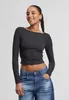 Urban Classics Langarm-T-Shirt für Frauen Chavood schwarz M Produktbild-Vorschau 1