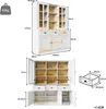 okwish Moderner Vitrine mit Schubladen,Highboard Sideboard Produktbild-Vorschau 7