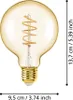 LED žiarovka - jantárová - sklo - E27 - stmievateľná Náhľad obrázku produktu 5