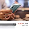 A person holding a clear phone case on a phone. Produktbild-Vorschau
