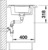 Blanco METRA 6 S lavello 1000 x 500 mm grigio roccia 518877 Anteprima dell’immagine prodotto 5