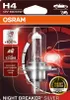 OSRAM Glühlampe Night Breaker Silver NBS  H4 12V / 60/55 X1 Produktbild-Vorschau 2