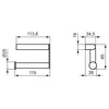 Ideal Standard Papierrollenhalter Connect N1381AA Chrom Produktbild-Vorschau 2