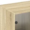 Design Bücherschrank mit Türen Sonoma-Eiche 204x37x75 cm Produktbild-Vorschau 9