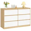 VASAGLE Kommode mit 6 Schubladen Modernes Sideboard für Produktbild-Vorschau 1