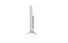 Side view of a white smart TV on a white background. Produktbild-Vorschau